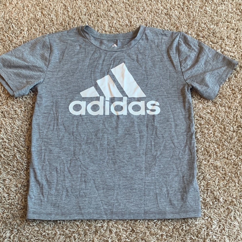 Adidas Kids Heather Gray Tee